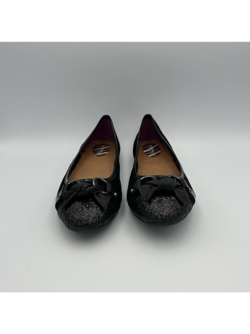 Sperry Top Sider Women’s Size 10 Black Leather Suede Flats Sparkle Shoes 9381377 - Picture 3 of 9